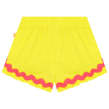 Girls Yellow Disney Shorts